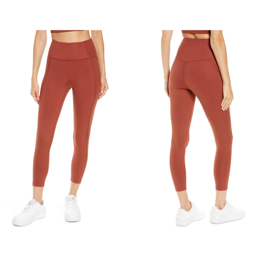 Girlfriend Collective High waisted 7/8 Leggings Sedona L NWT